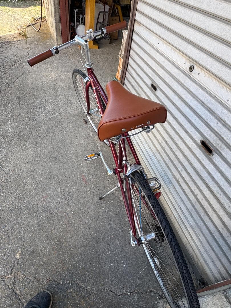 MICHELIN クロスバイク 7段変速 ワインレッド クラシックデザイン