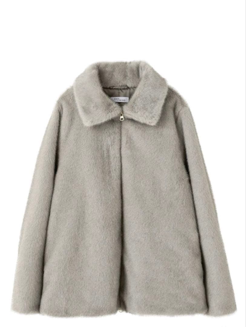 【美品！試着のみ】STATE OF MIND ファーブルゾン