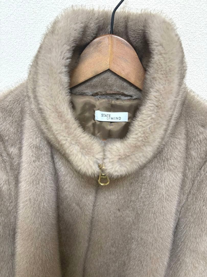 【美品！試着のみ】STATE OF MIND ファーブルゾン