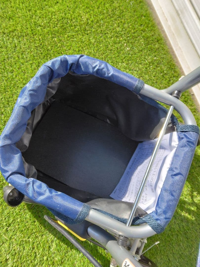 幸和製作所　青色シルバーカー WalkingStecky折りたたみ式 4輪