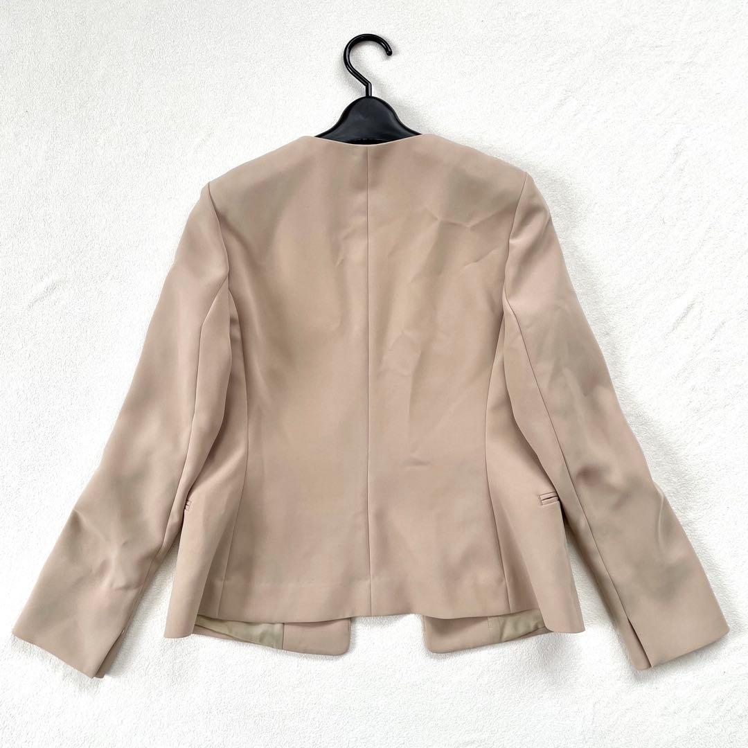 極美品✨グリーンレーベルリラクシング ノーカラー スカート 洗える セットアップ