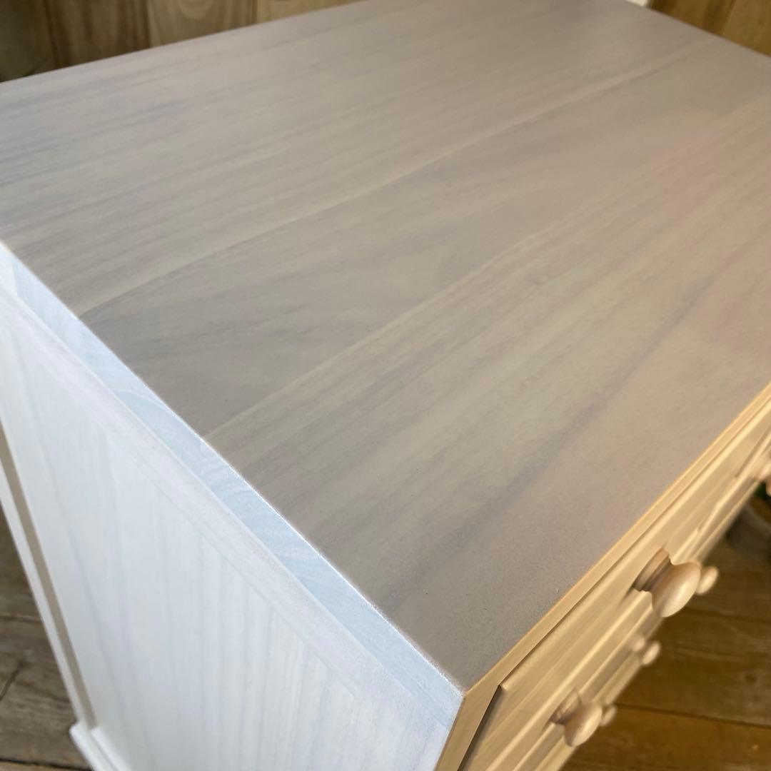 期間限定！セール中！木製多引き出し桐チェストタンスDホワイト48㎝×65㎝縦長