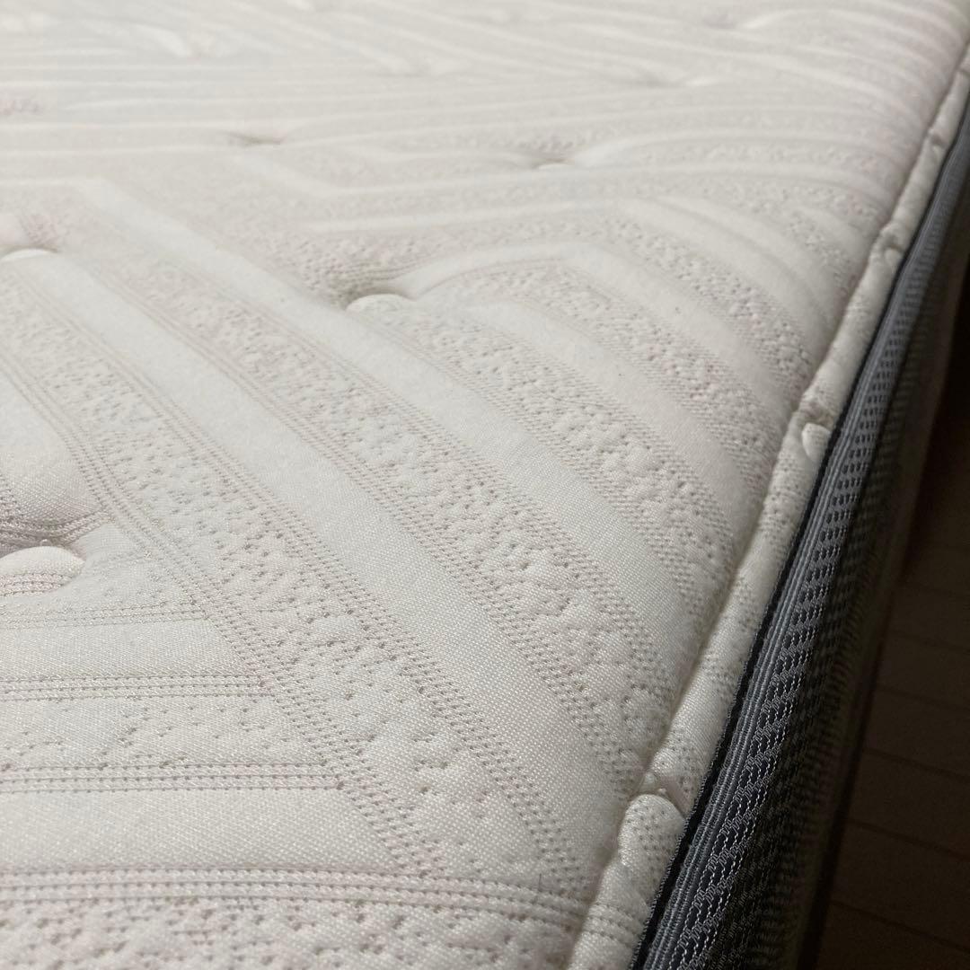 akkyすのこダブルベッドフレーム(ロデリック-S/MBR)マットレス付