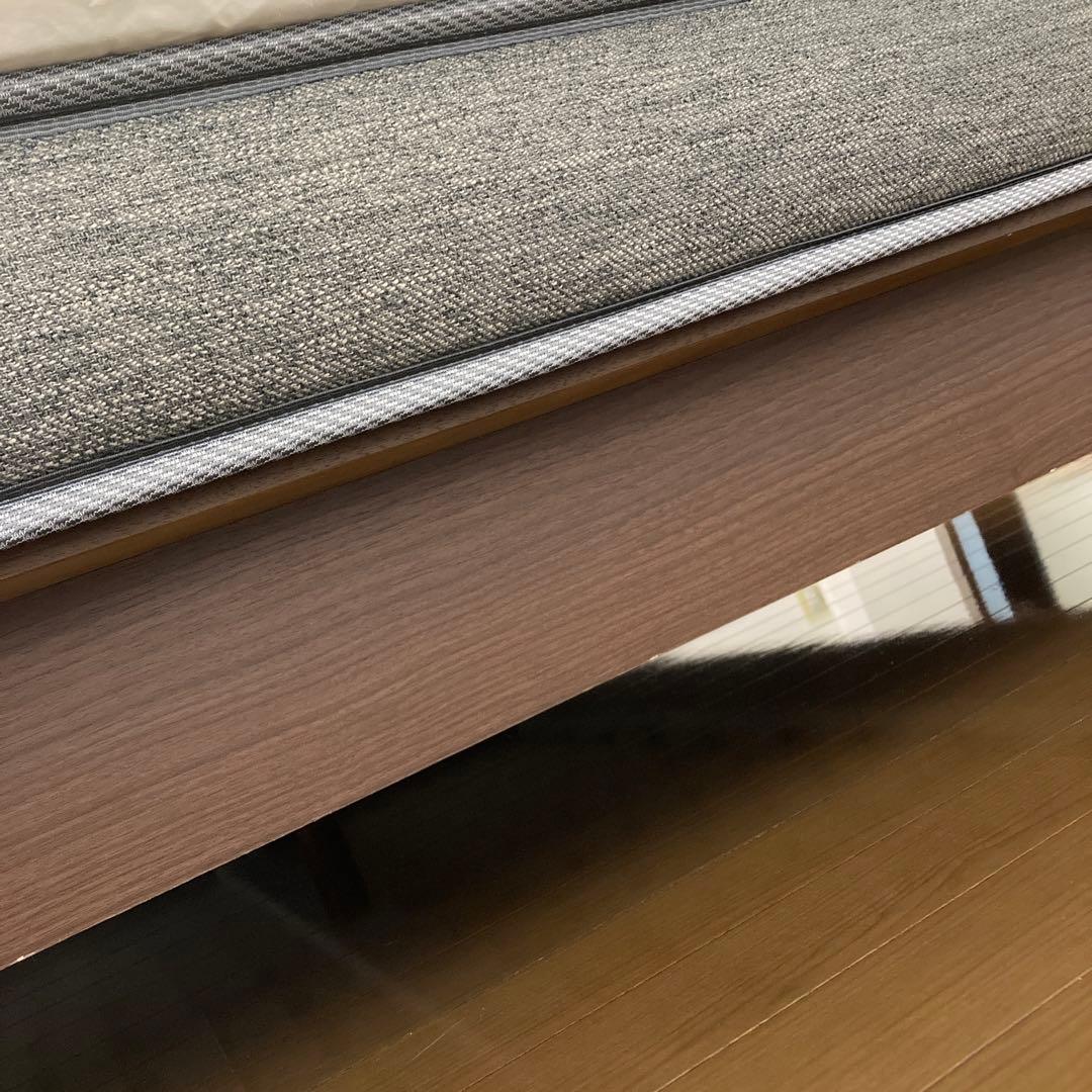 akkyすのこダブルベッドフレーム(ロデリック-S/MBR)マットレス付