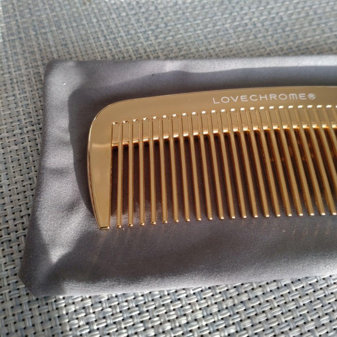 LOVECHROME テツキゴールド コーム 専用ポーチ付き