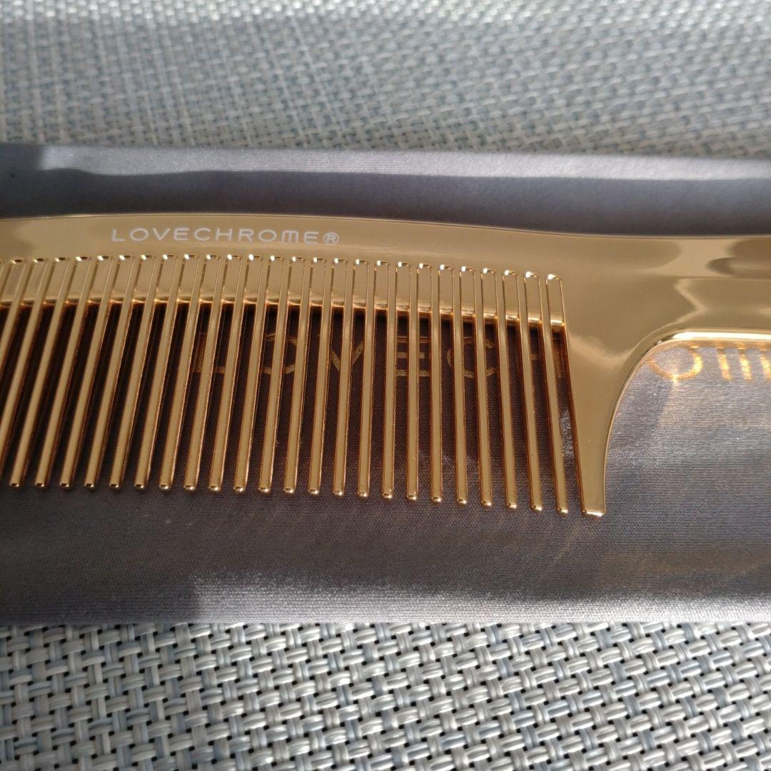 LOVECHROME テツキゴールド コーム 専用ポーチ付き