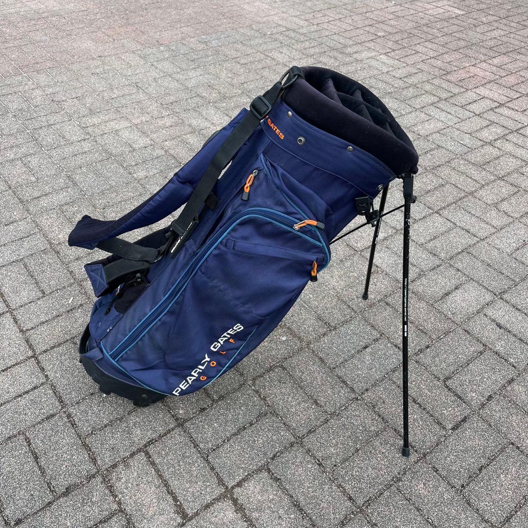 PEARLY GATES ゴルフバッグ 6分割 軽量 スタンド付き