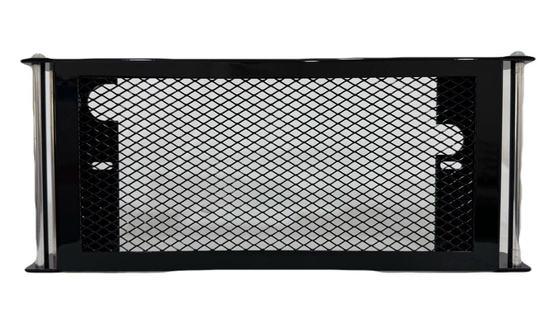 ラジエーターカバー　ジェイド250　オイルクーラー風　かっぺ　ブラック　パール入