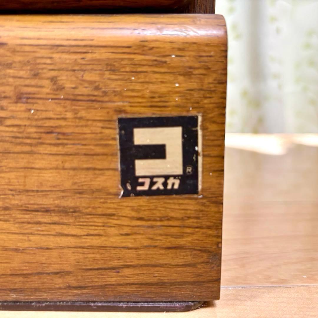 コスガ KOSUGA ガラスキャビネット 本棚 書棚 リビングボード