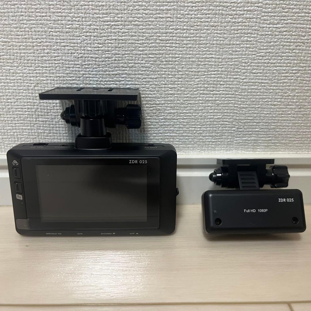 COMTEC 車用 前後2カメラ ドライブレコーダー　ZDR025