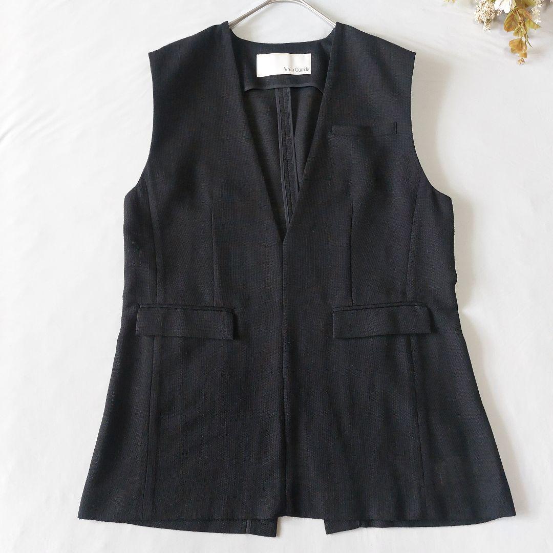 【人気】ウィムガゼット ジュートライク Vネック プルオーバージレ 25SS 黒