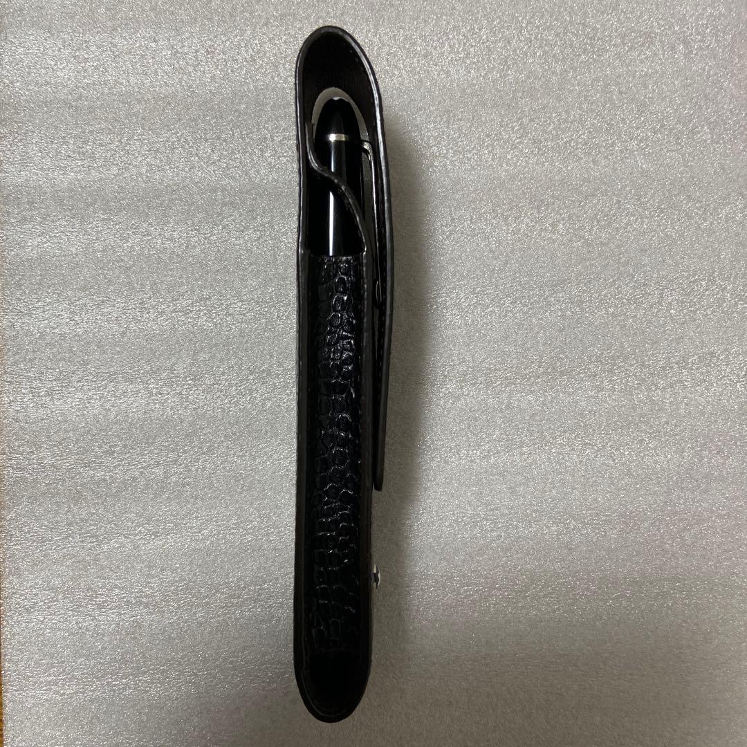 【希少】モンブラン カーフレザー クロコ型押しペンケース