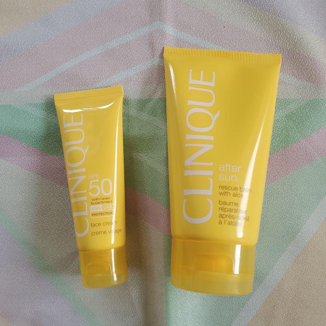 CLINIQUE SPF 50 フェイスクリーム & アフターサンバーム セット