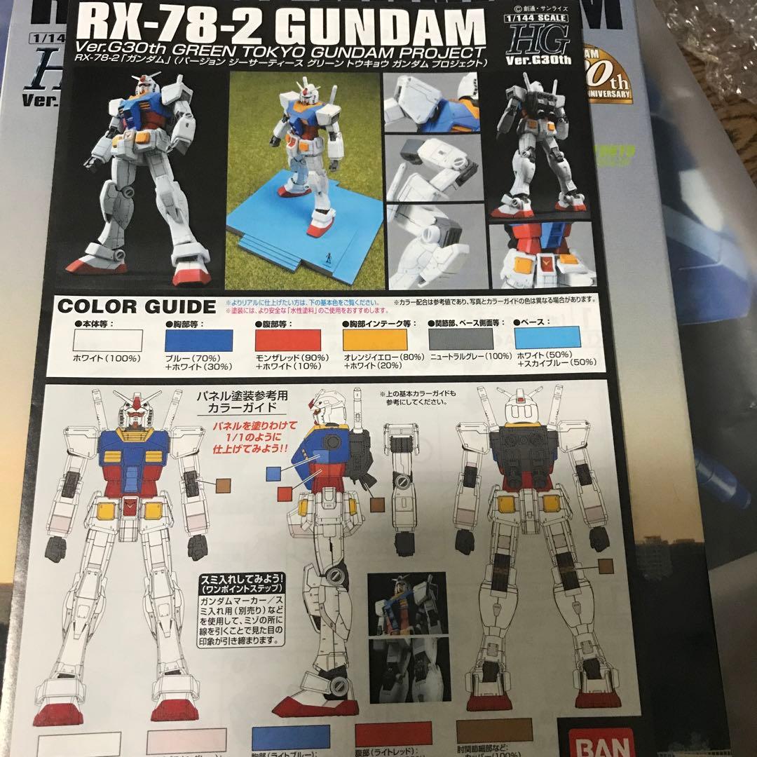 30周年限定 グリーンTOKYOガンダムプロジェクト　プラモデル