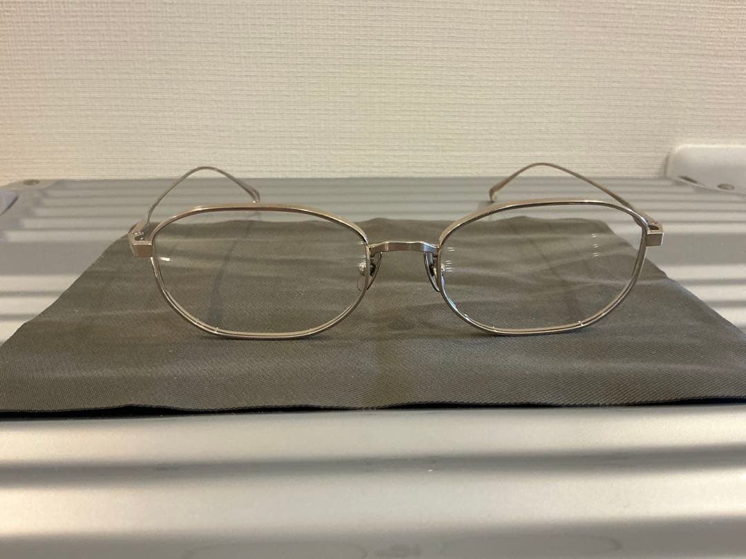 極上美品　金子眼鏡KM-93 メガネ BWG フルチタン