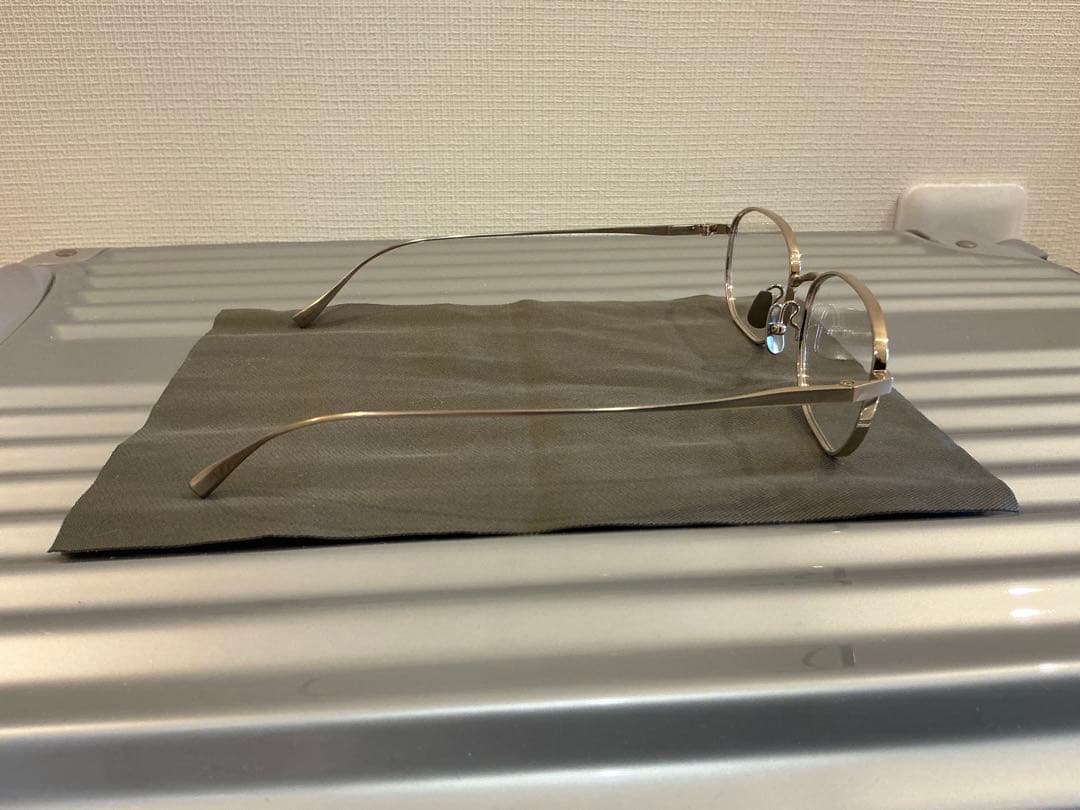 極上美品　金子眼鏡KM-93 メガネ BWG フルチタン