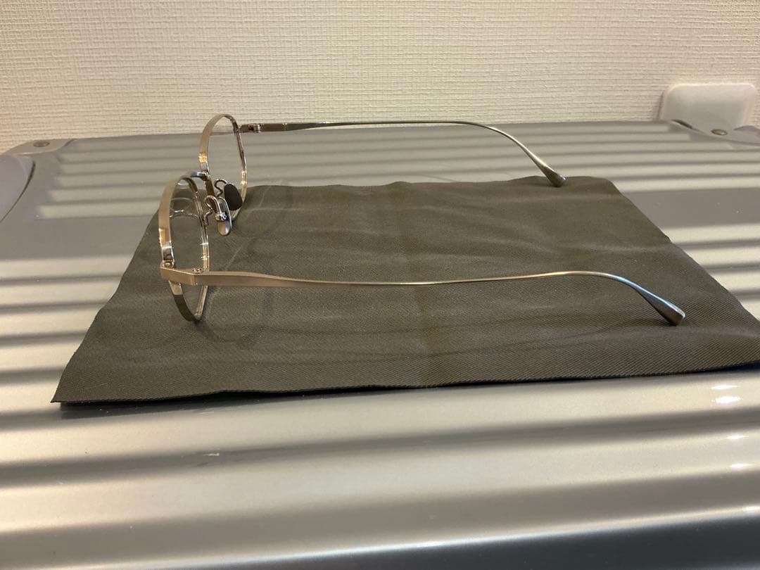 極上美品　金子眼鏡KM-93 メガネ BWG フルチタン