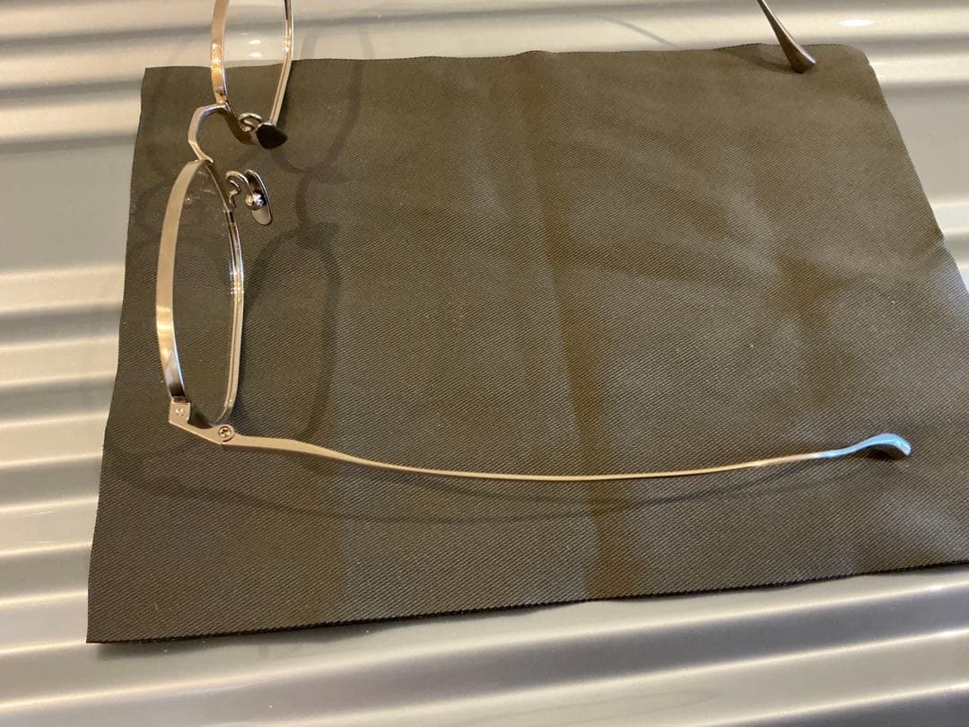 極上美品　金子眼鏡KM-93 メガネ BWG フルチタン