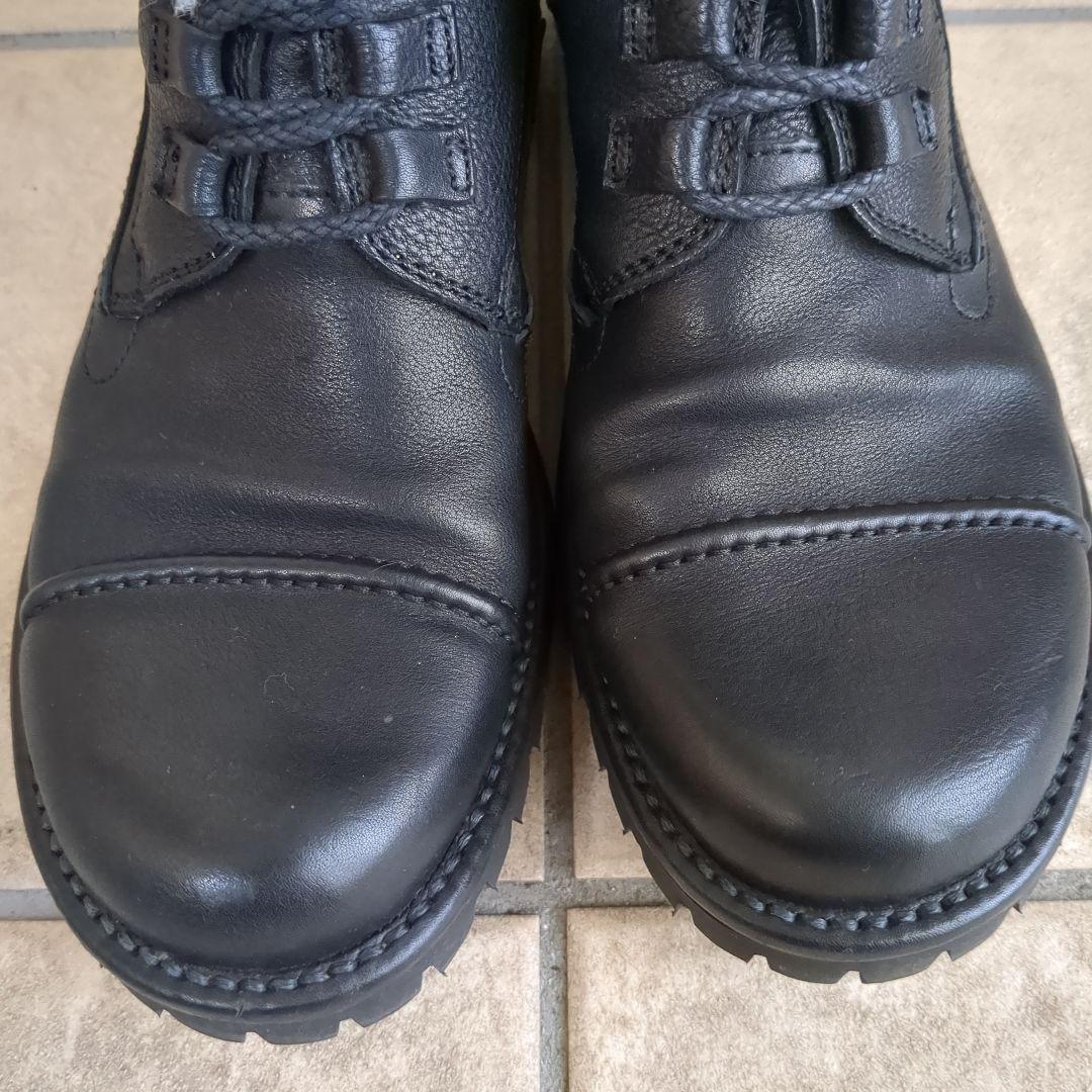 SAYA　レースアップブーツ　本革　黒　23cm　Viblamソール