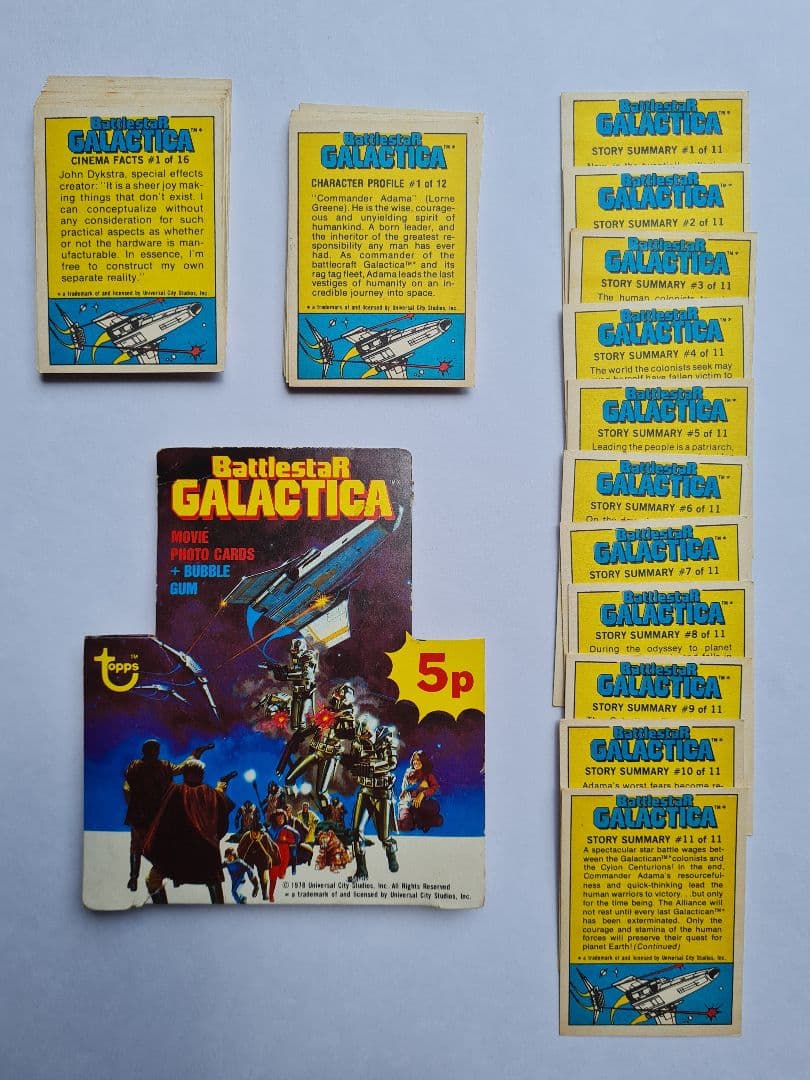 その他 1978 Battlestar Galactica trading cards
