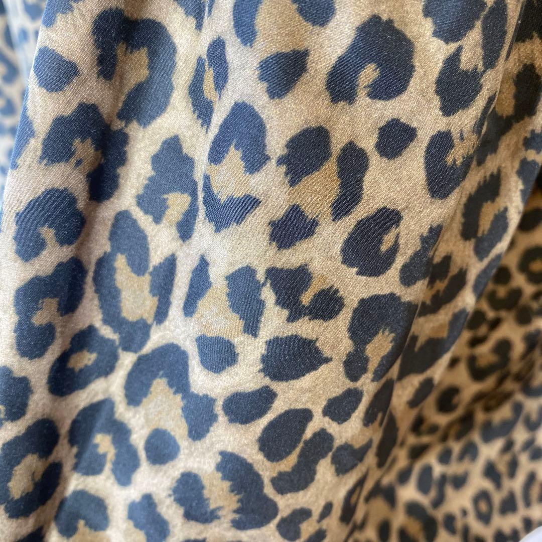 ま*ん様 新品ビアズリーBEARDSLEY レオパード柄ティアードチュニックフリ