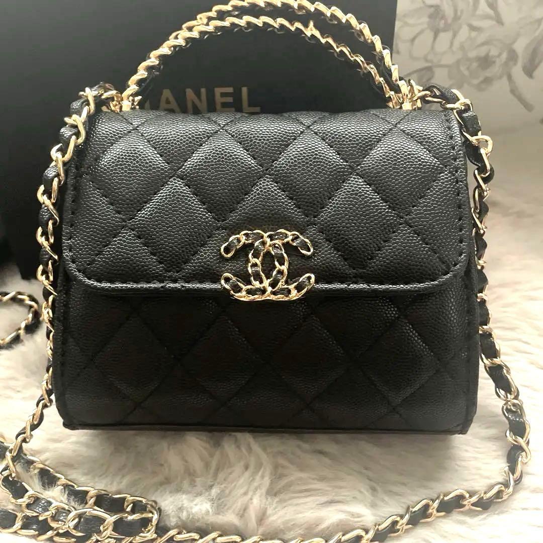 CHANEL チェーン　ショルダーバッグ ウォレットブラック ノベルティ