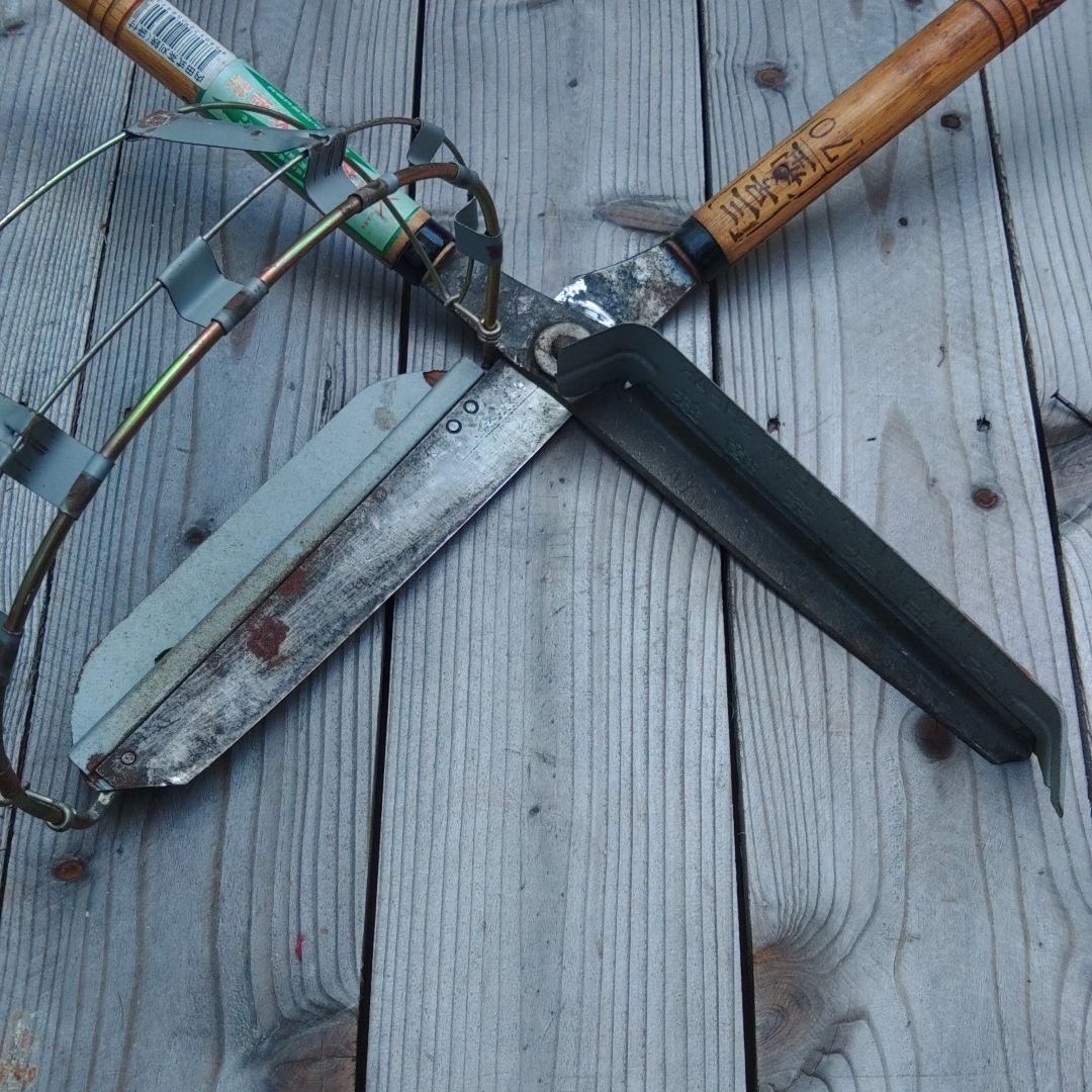 茶摘み鋏　内田式　茶摘み道具