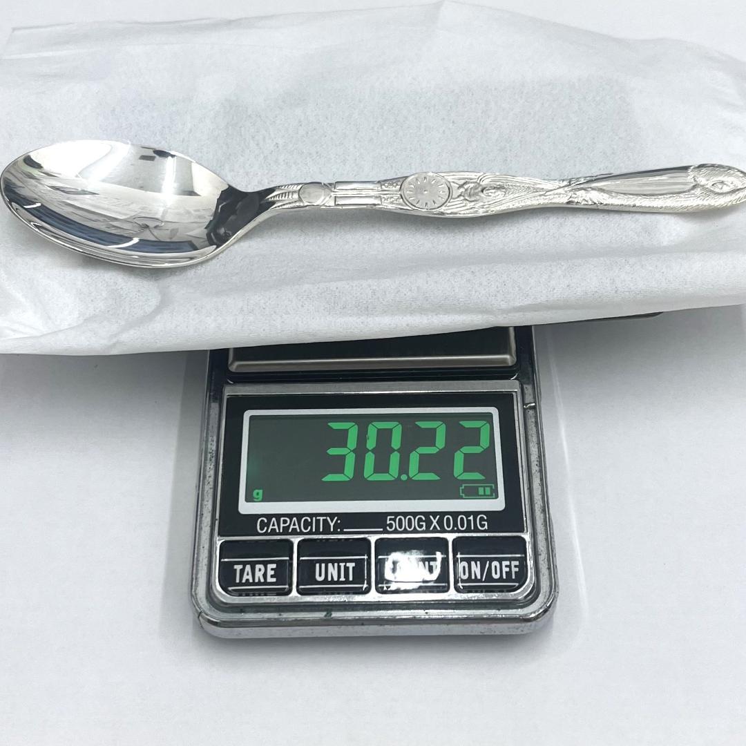 未使用 BIRTH RECORD バースレコード 銀製スプーン ２本