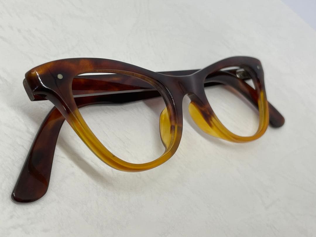 【セール】本鼈甲　メガネフレーム　ヴィンテージ　SPM刻印入