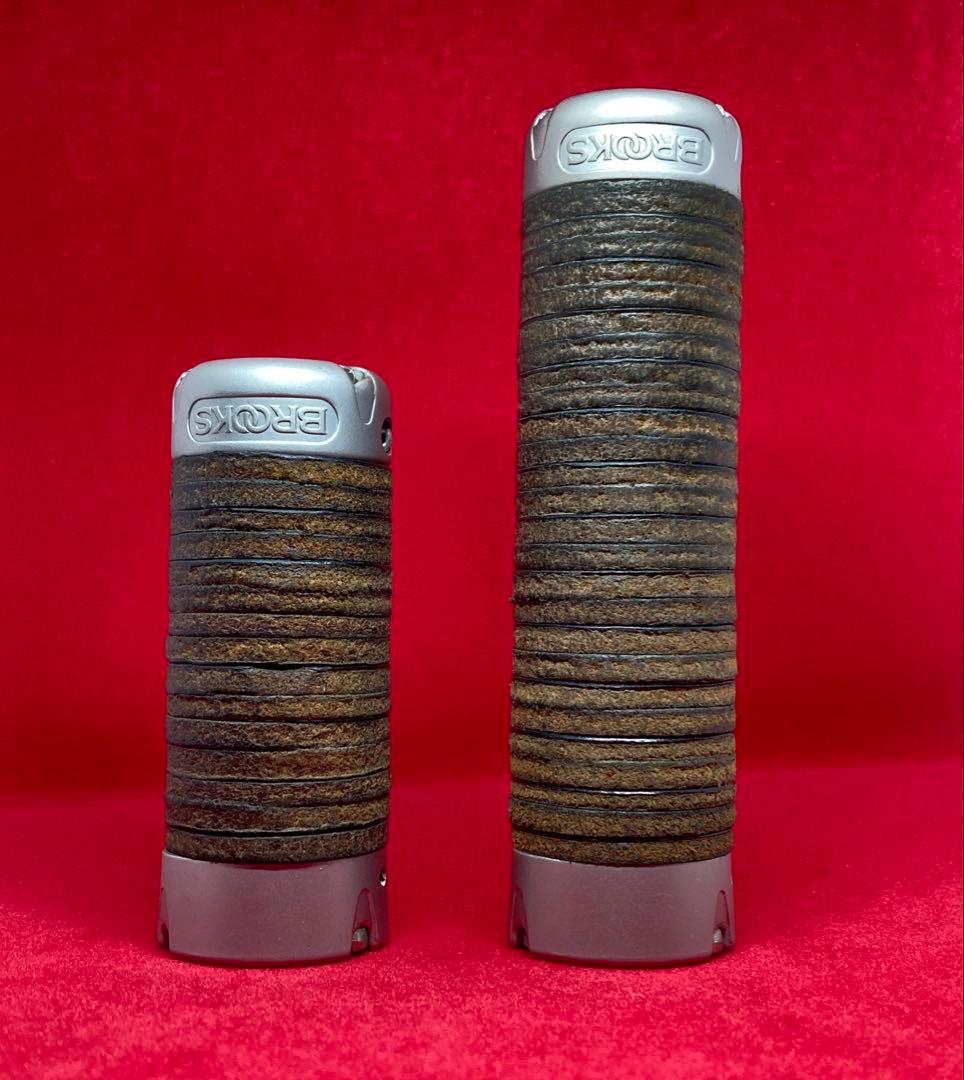 パーツ BROOKS PLUMP LEATHER GRIPS BLACK