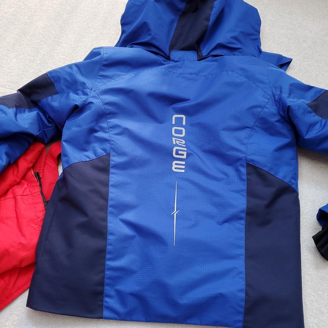 フェニックス　青ジャケットと赤パンツのスキーウェアセット160センチ