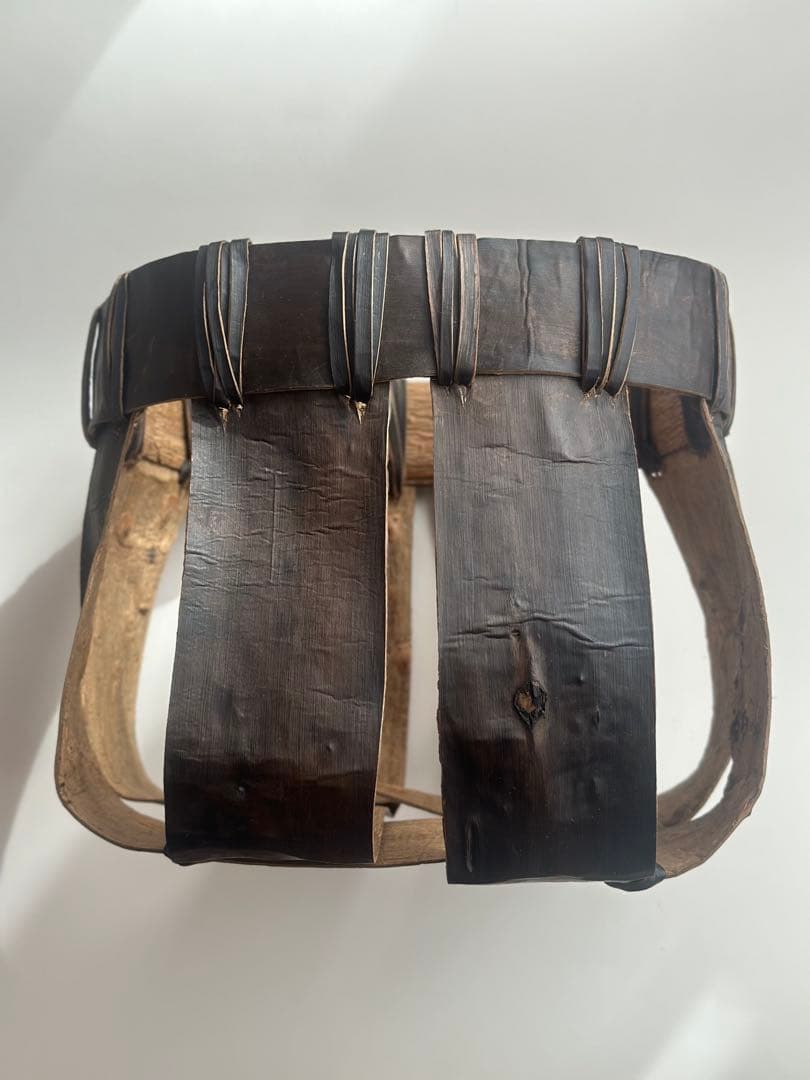 【最終値下げ】渡辺萌　クルミ樹皮　かご