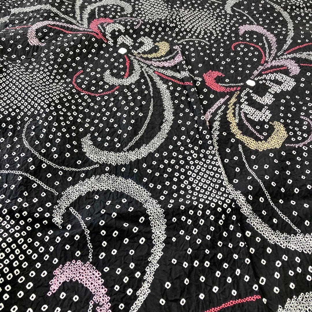 ™️34 身丈163 絞り染め　有松絞り　絞り浴衣　浴衣