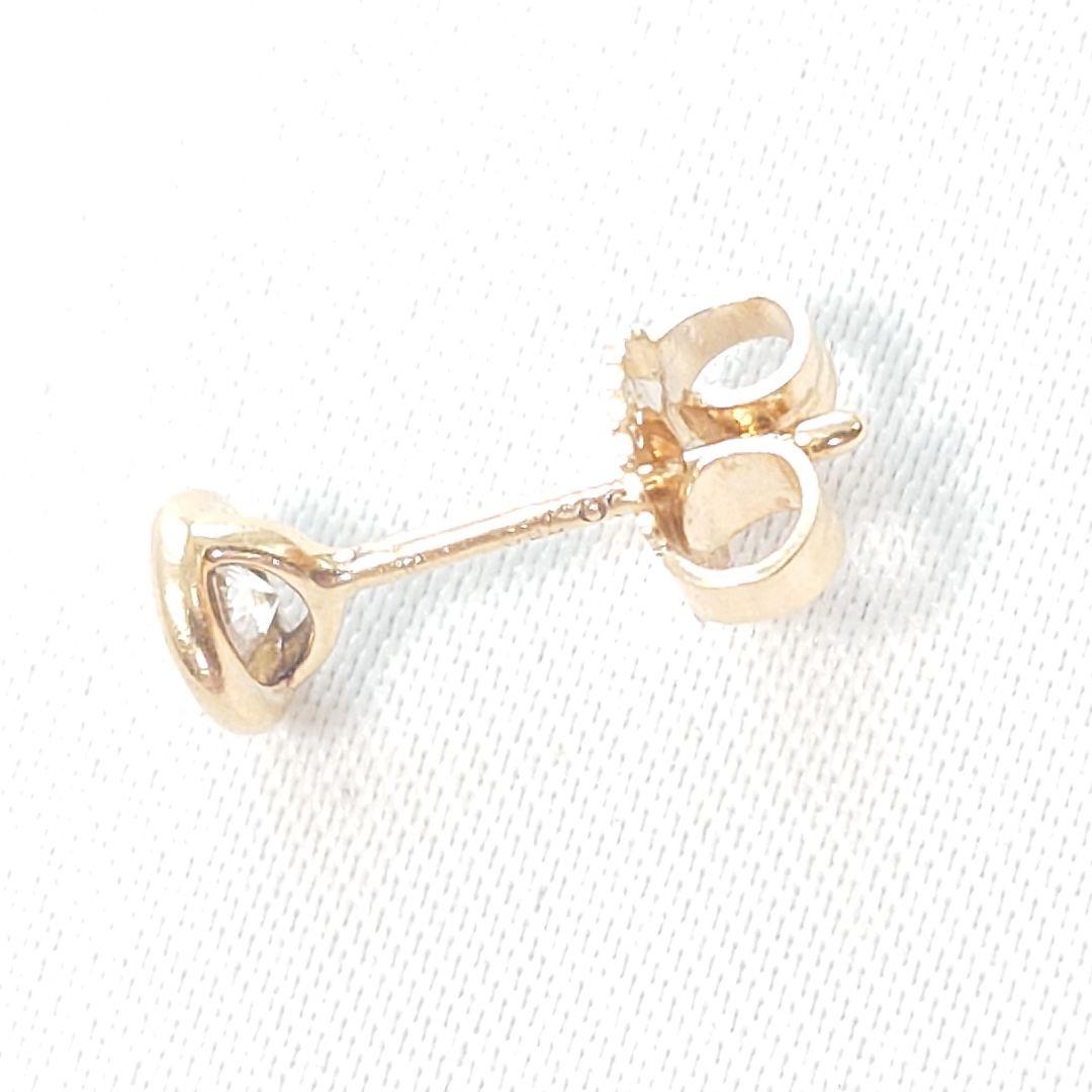 【美品】ティファニー K18 バイザヤード ダイヤ ピアス 片耳用 7033