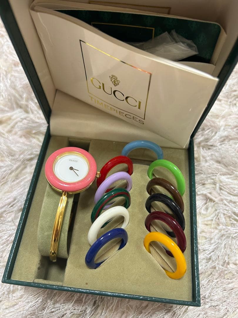 動作確認済 GUCCI チェンジベゼル 時計