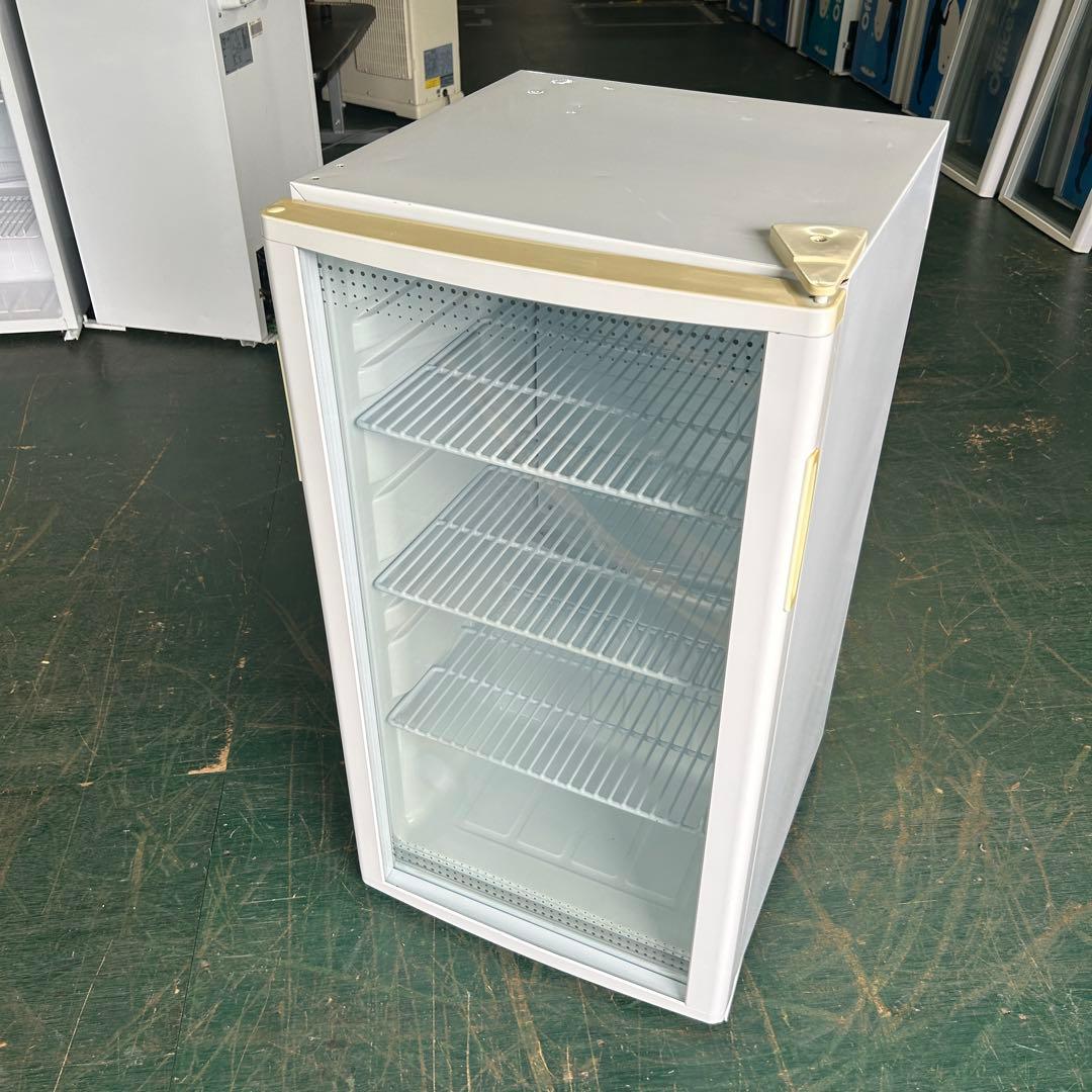 157業務用 冷蔵ショーケース オフィスコンビニ XW-105 左右開き 小型