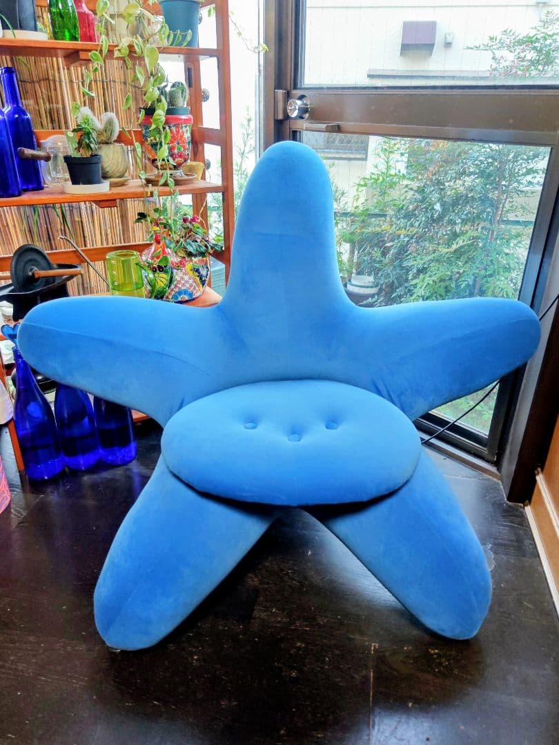星型青色姿勢矯正チェア