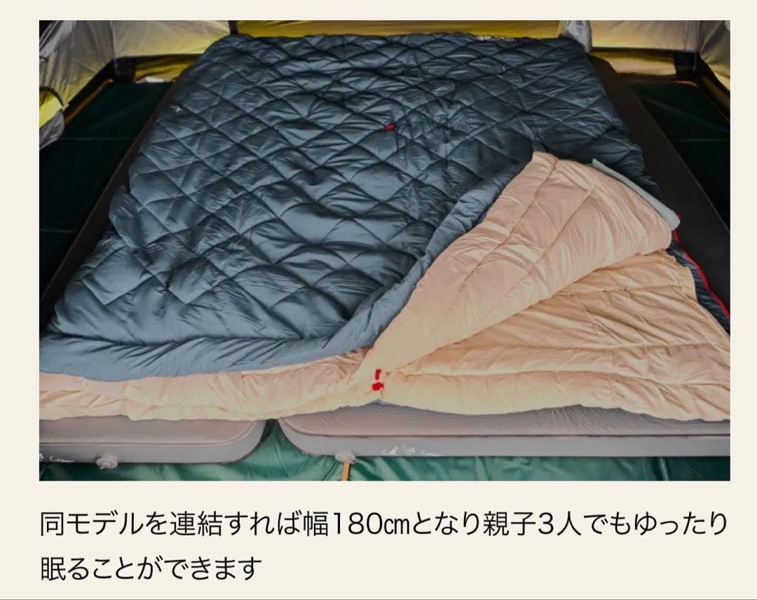 Coleman マルチレイヤースリーピングバッグ 2枚セット　ロールクリップ付き