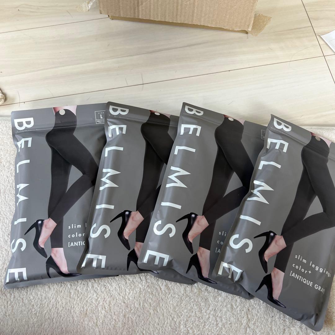 BELMISE スリムレギンスL アンティークグレー
