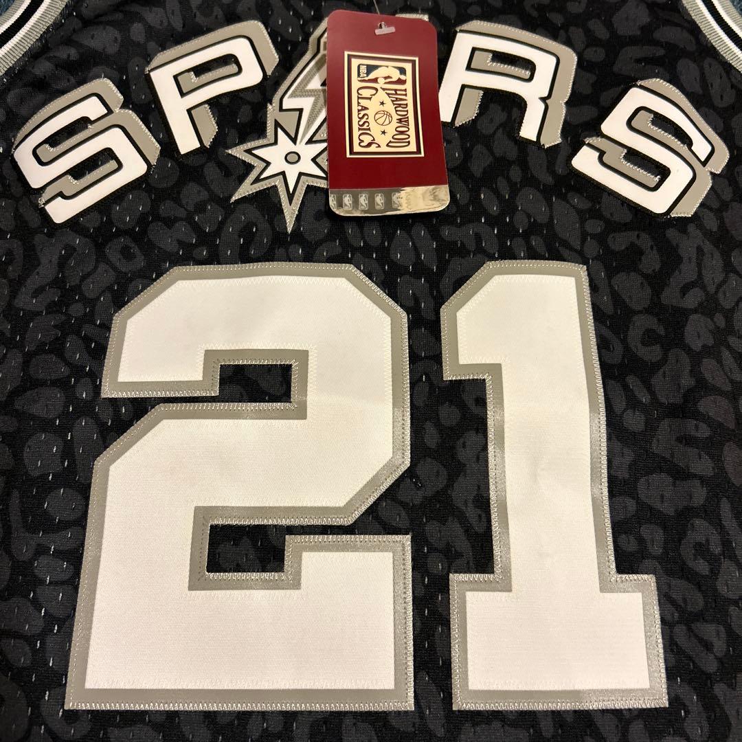 ミッチェルアンドネス　バスケユニフォーム　NBA spurs　ダンカン 豹柄