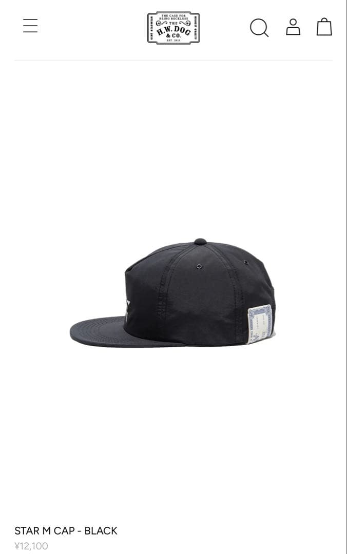 THE H.W. DOG&CO. キャップ　新品未使用タグ付き　完売品