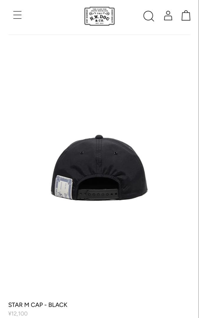 THE H.W. DOG&CO. キャップ　新品未使用タグ付き　完売品
