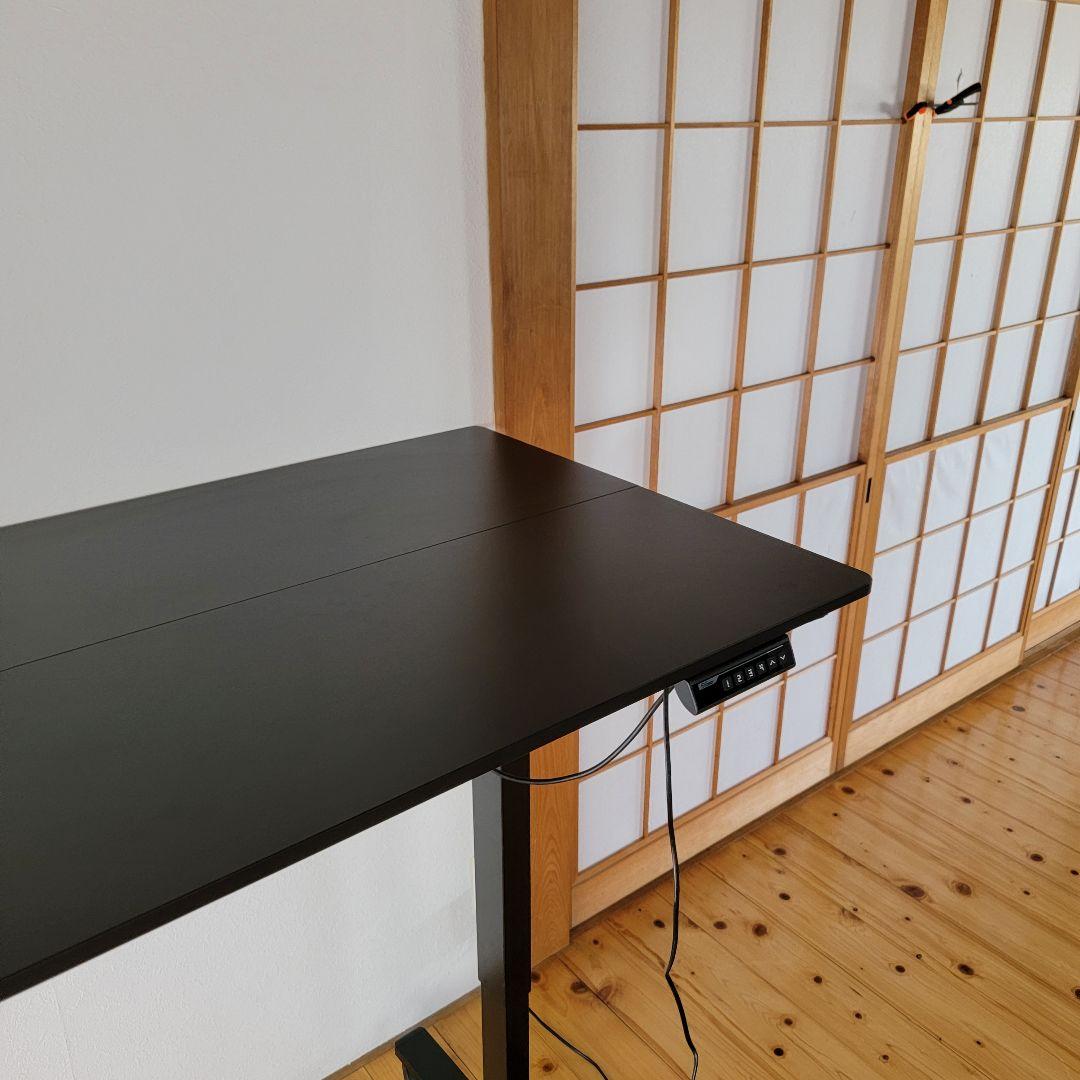 電動テーブル 昇降デスク 幅160cm 高さ76.5cm～122cmワークデスク