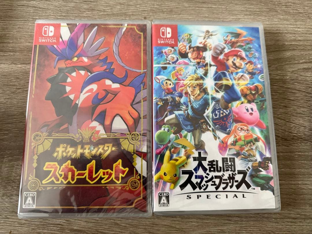 【新品未開封】ポケットモンスター スカーレット & 大乱闘スマッシュブラザーズ