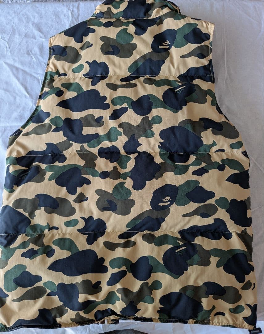 A BATHING APE カモフラージュ ダウンベスト M