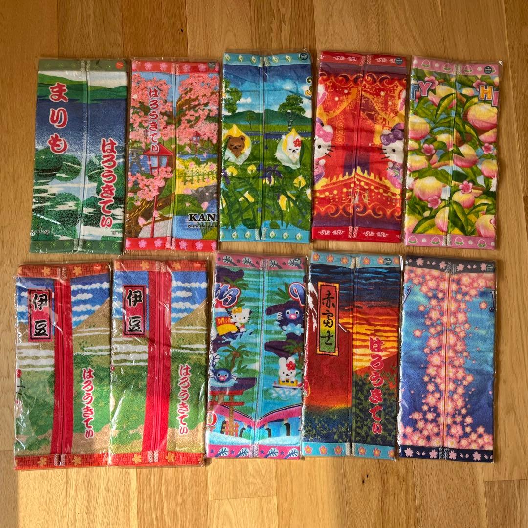 【未使用】ご当地キティ　ハンドタオル　まとめ売り　レア　30枚