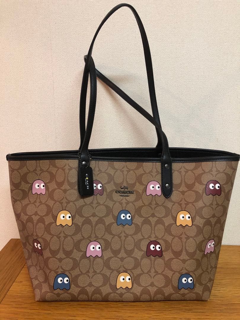 coachパックマンコラボトートバッグ美品
