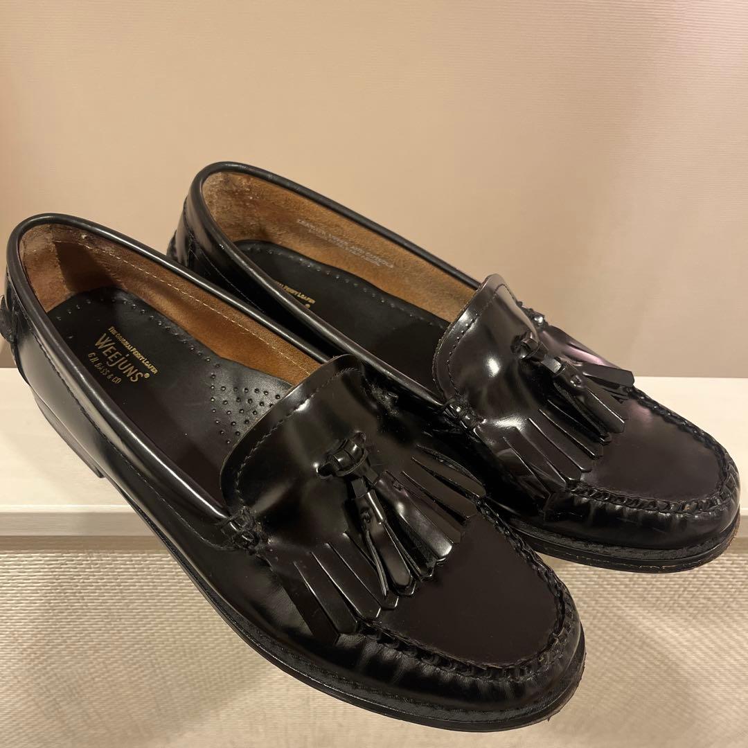 ジーエイチバス　タッセル　ローファー　ブラック