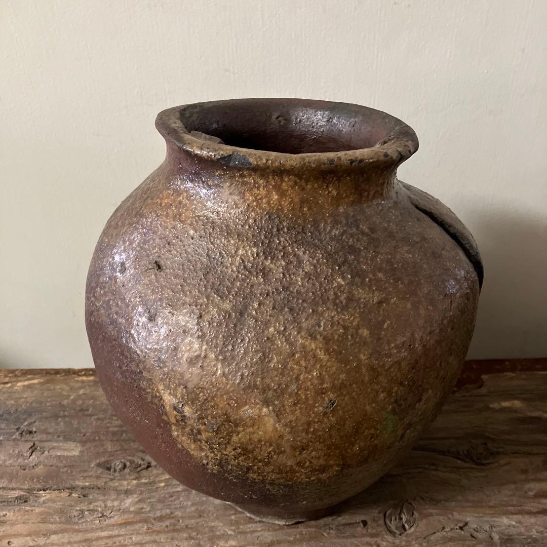 古常滑破れ壷　室町時代　古丹波　古備前　花器　大久保裕司　秦秀雄　白洲正子　李朝
