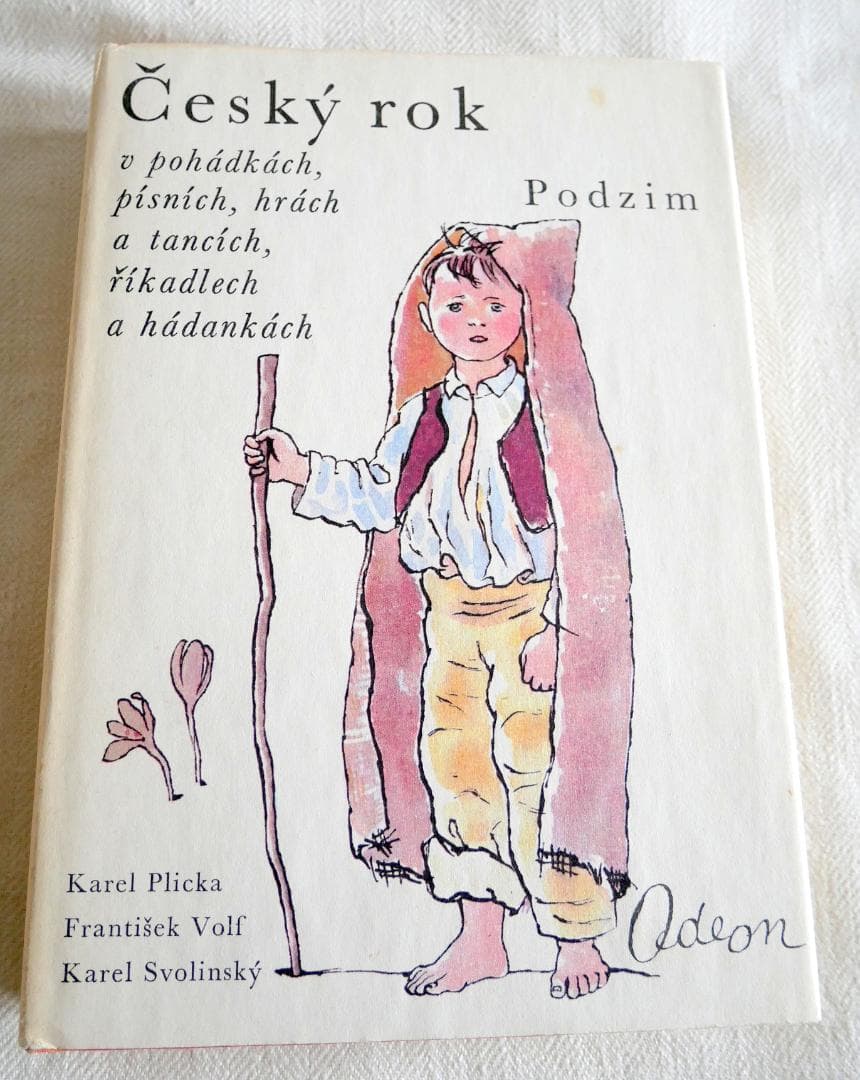 洋書：チェコの民話と詩歌の美しい古書 『Cesky rok』　4冊セット